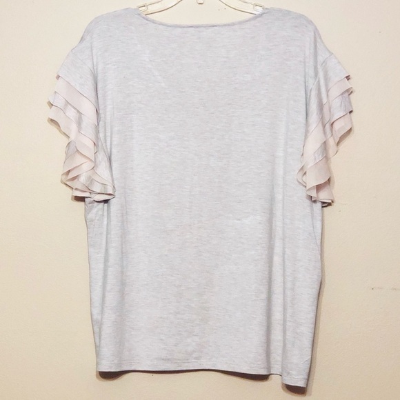 Jane & Drlancey top w/ruffles and floral d… - Picture 3 of 8